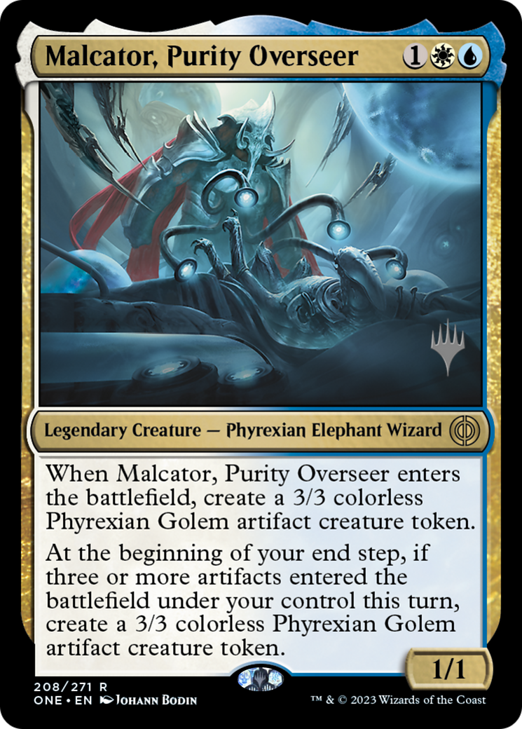 Malcator, Purity Overseer (Promo Pack) [Phyrexia: All Will Be One Promos] | Lots Moore NSW