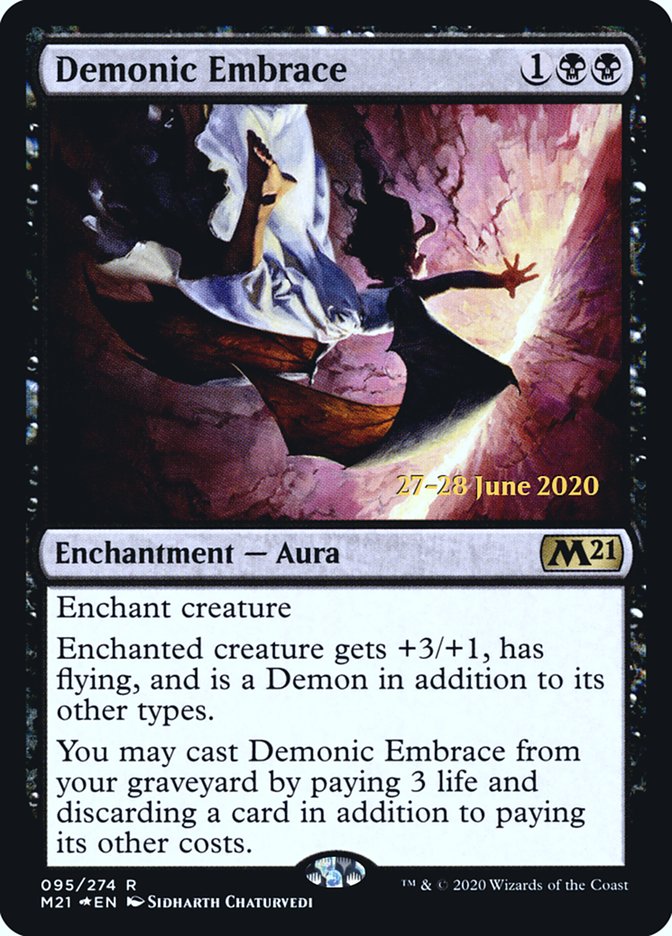 Demonic Embrace  [Core Set 2021 Prerelease Promos] | Lots Moore NSW