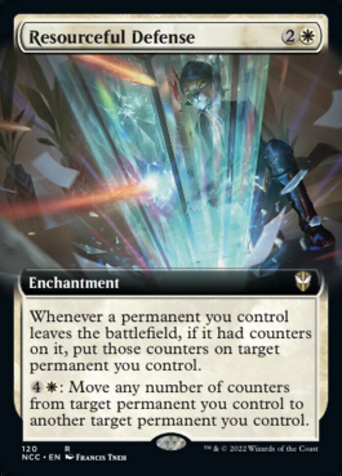 Resourceful Defense (Extended Art) [Streets of New Capenna Commander] | Lots Moore NSW