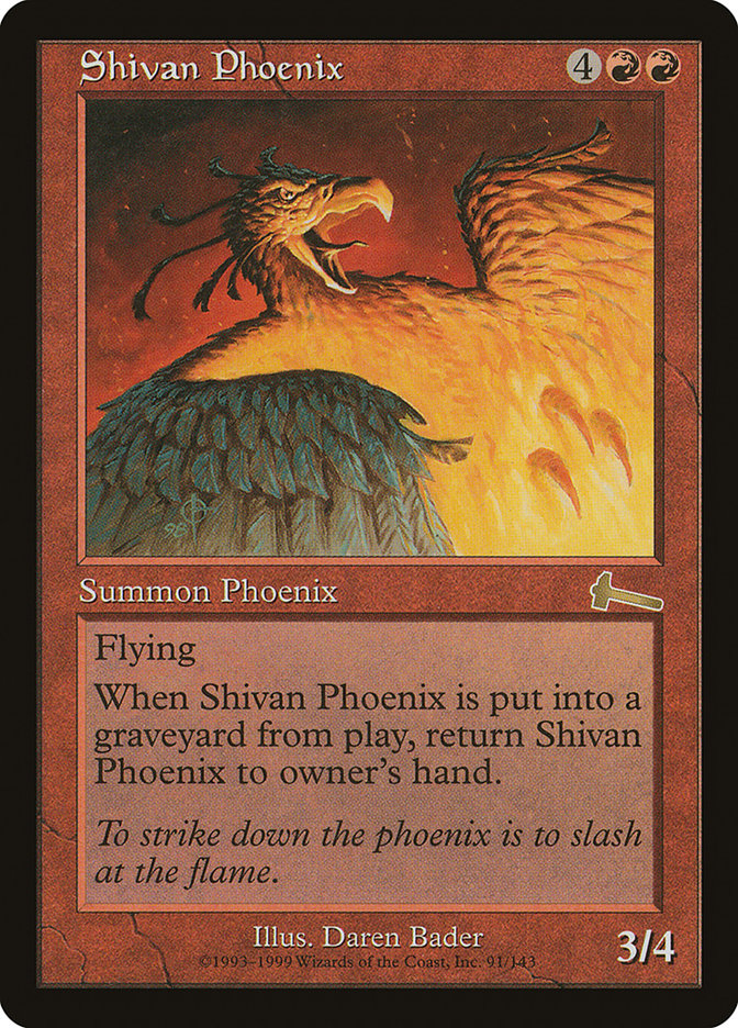 Shivan Phoenix [Urza's Legacy] | Lots Moore NSW