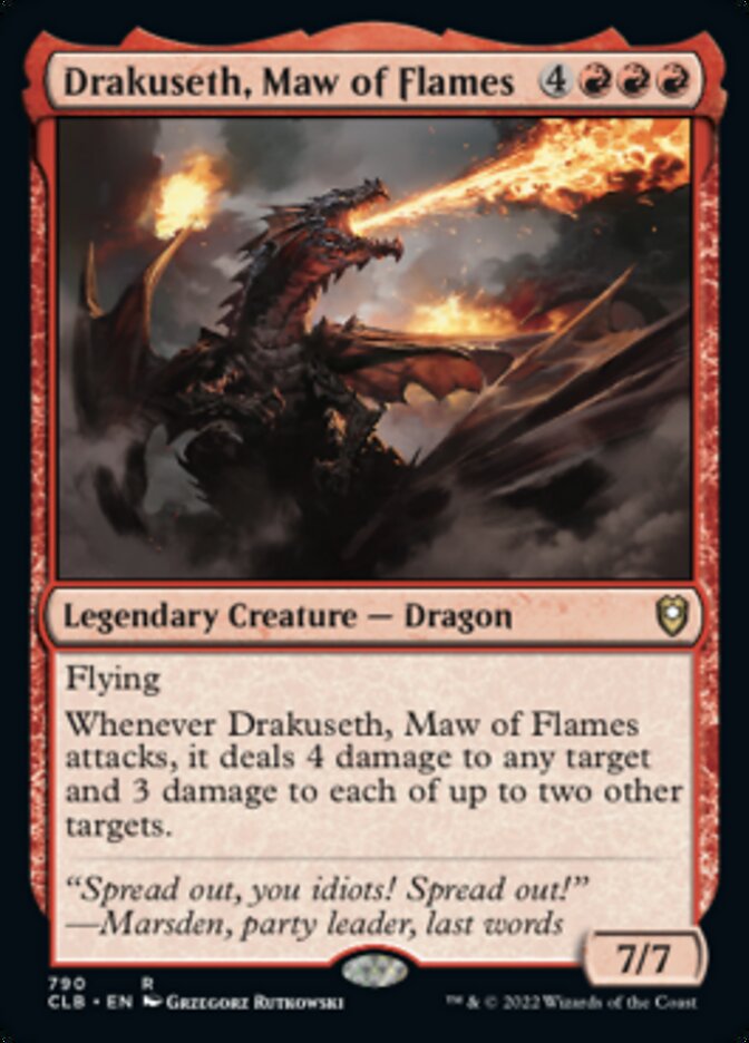 Drakuseth, Maw of Flames [Commander Legends: Battle for Baldur's Gate] | Lots Moore NSW