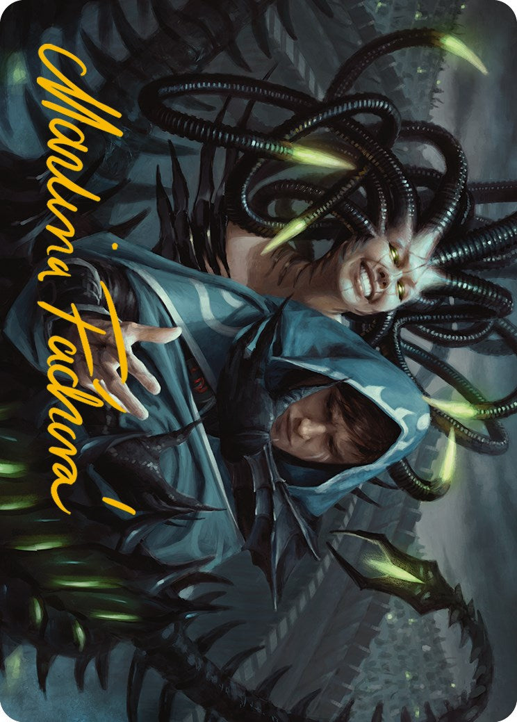 Phyrexian Arena Art Card (Gold-Stamped Signature) [Phyrexia: All Will Be One Art Series] | Lots Moore NSW