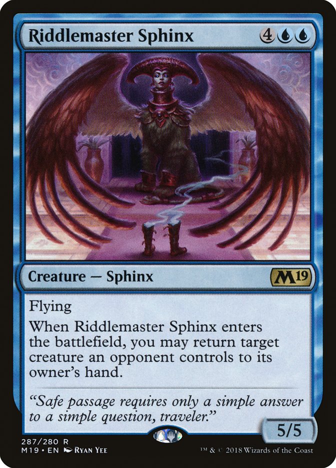 Riddlemaster Sphinx [Core Set 2019] | Lots Moore NSW