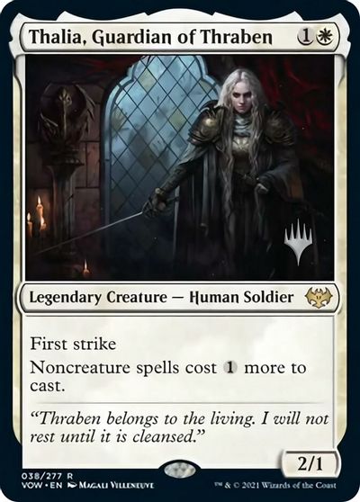 Thalia, Guardian of Thraben (Promo Pack) [Innistrad: Crimson Vow Promos] | Lots Moore NSW