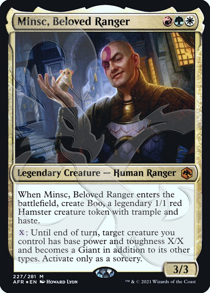 Minsc, Beloved Ranger (Ampersand Promo) [Dungeons & Dragons: Adventures in the Forgotten Realms Promos] | Lots Moore NSW