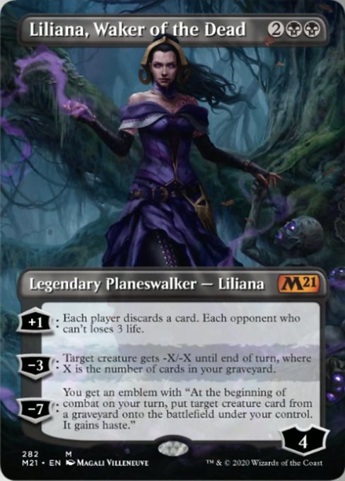 Liliana, Waker of the Dead (Borderless) [Core Set 2021] | Lots Moore NSW