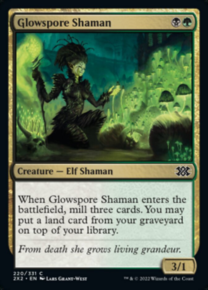 Glowspore Shaman [Double Masters 2022] | Lots Moore NSW