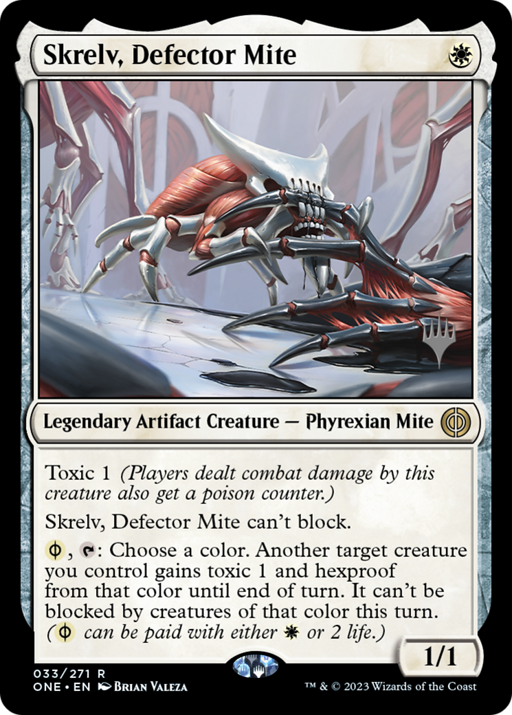 Skrelv, Defector Mite (Promo Pack) [Phyrexia: All Will Be One Promos] | Lots Moore NSW