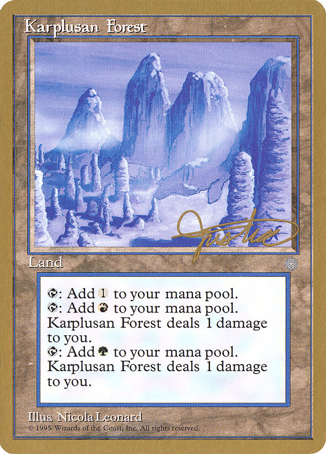Karplusan Forest (Mark Justice) [Pro Tour Collector Set] | Lots Moore NSW