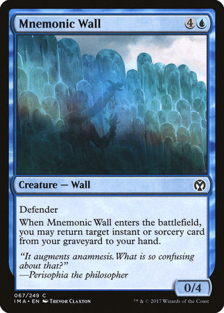 Mnemonic Wall [Iconic Masters] | Lots Moore NSW