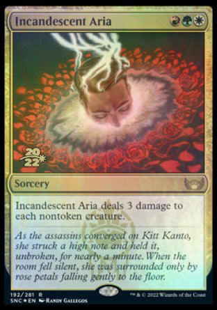 Incandescent Aria [Streets of New Capenna Prerelease Promos] | Lots Moore NSW