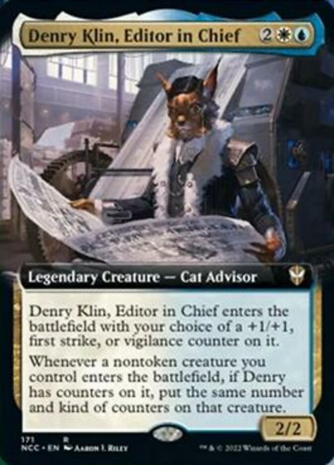 Denry Klin, Editor in Chief (Extended Art) [Streets of New Capenna Commander] | Lots Moore NSW