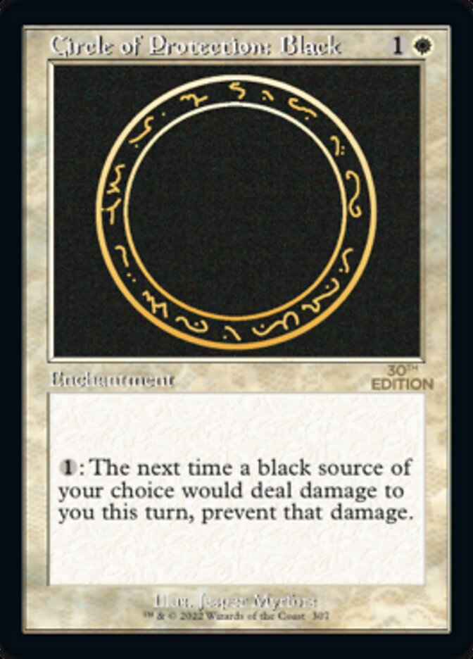 Circle of Protection: Black (Retro) [30th Anniversary Edition] | Lots Moore NSW