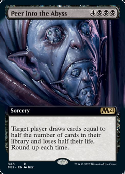 Peer Into the Abyss (Extended Art) [Core Set 2021] | Lots Moore NSW