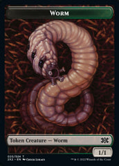 Worm // Soldier Double-sided Token [Double Masters 2022 Tokens] | Lots Moore NSW