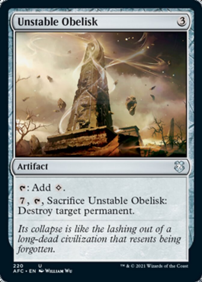 Unstable Obelisk [Dungeons & Dragons: Adventures in the Forgotten Realms Commander] | Lots Moore NSW