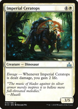 Imperial Ceratops [Rivals of Ixalan] | Lots Moore NSW