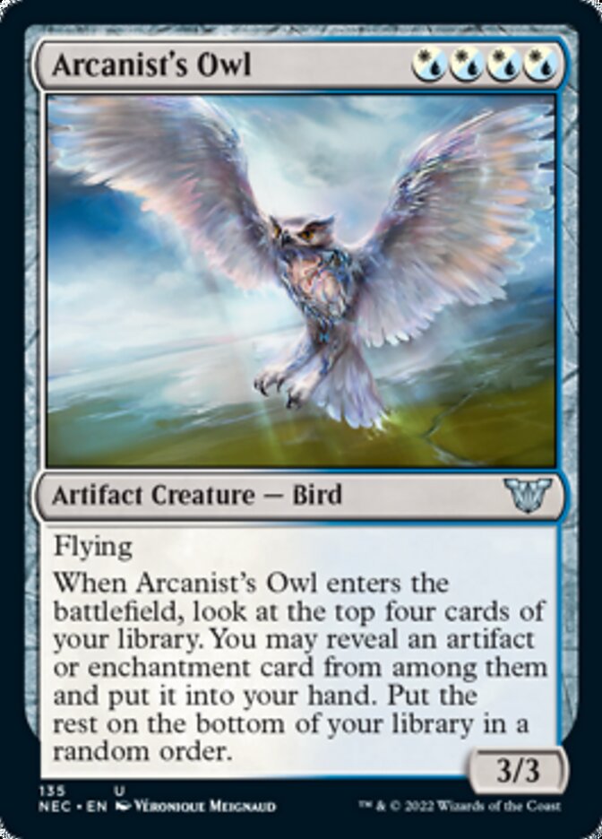 Arcanist's Owl [Kamigawa: Neon Dynasty Commander] | Lots Moore NSW