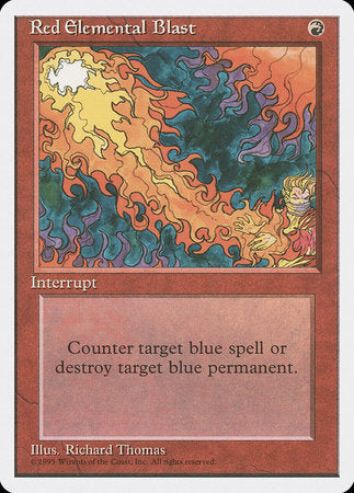 Red Elemental Blast [Fourth Edition] | Lots Moore NSW