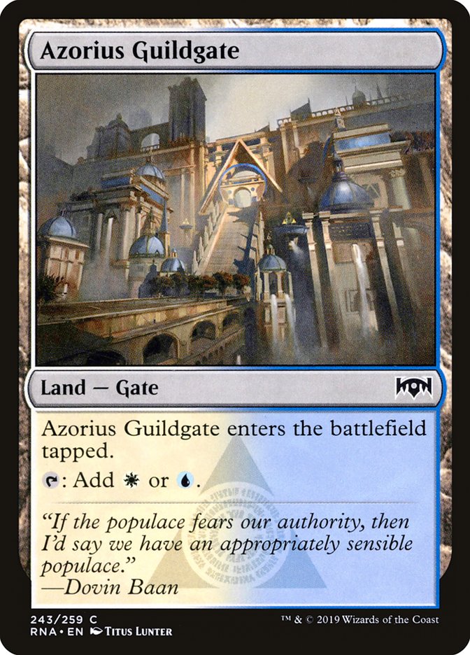 Azorius Guildgate (243/259) [Ravnica Allegiance] | Lots Moore NSW