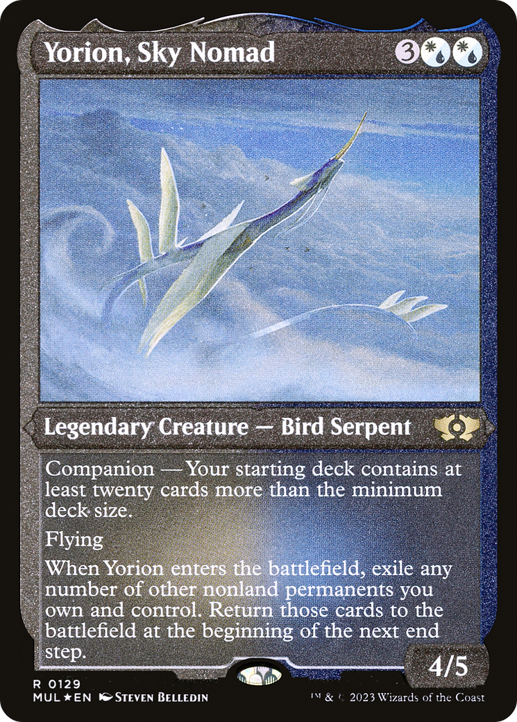 Yorion, Sky Nomad (Foil Etched) [Multiverse Legends] | Lots Moore NSW