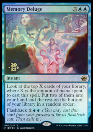 Memory Deluge [Innistrad: Midnight Hunt Prerelease Promos] | Lots Moore NSW