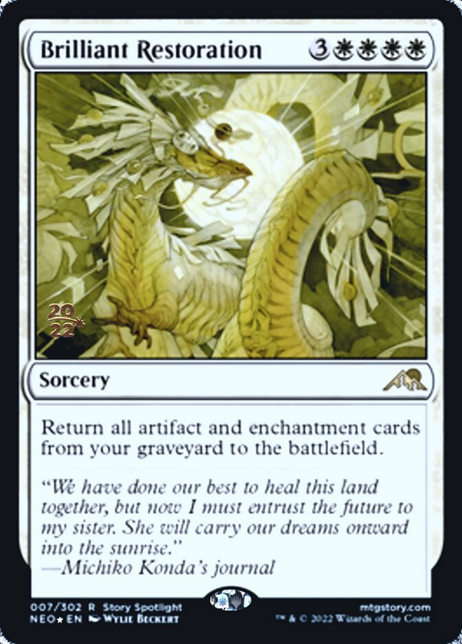 Brilliant Restoration [Kamigawa: Neon Dynasty Prerelease Promos] | Lots Moore NSW