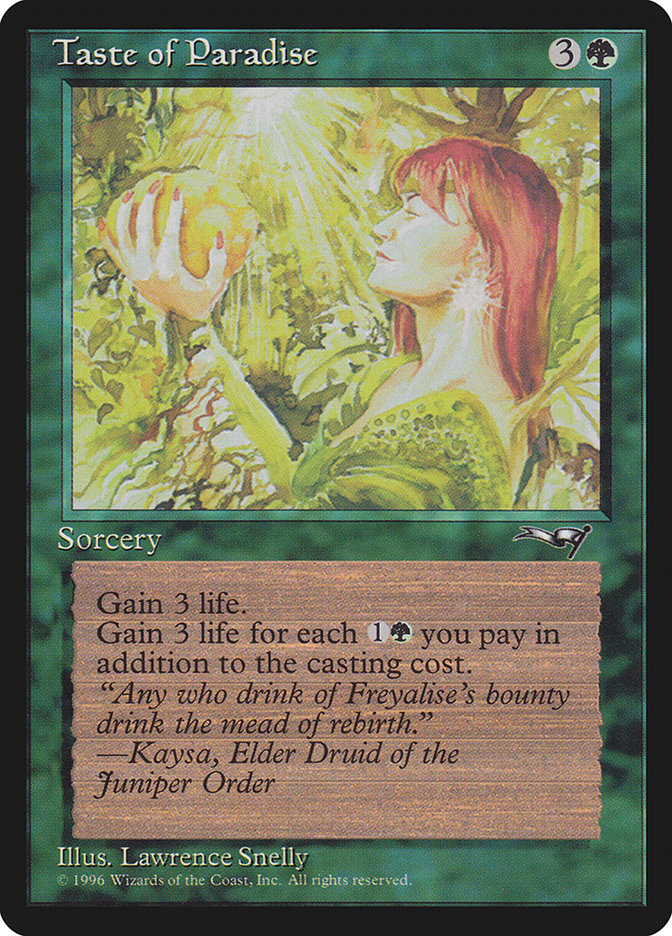 Taste of Paradise (Holding Fruit) [Alliances] | Lots Moore NSW