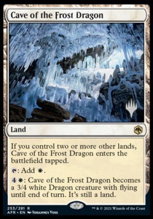 Cave of the Frost Dragon (Promo Pack) [Dungeons & Dragons: Adventures in the Forgotten Realms Promos] | Lots Moore NSW