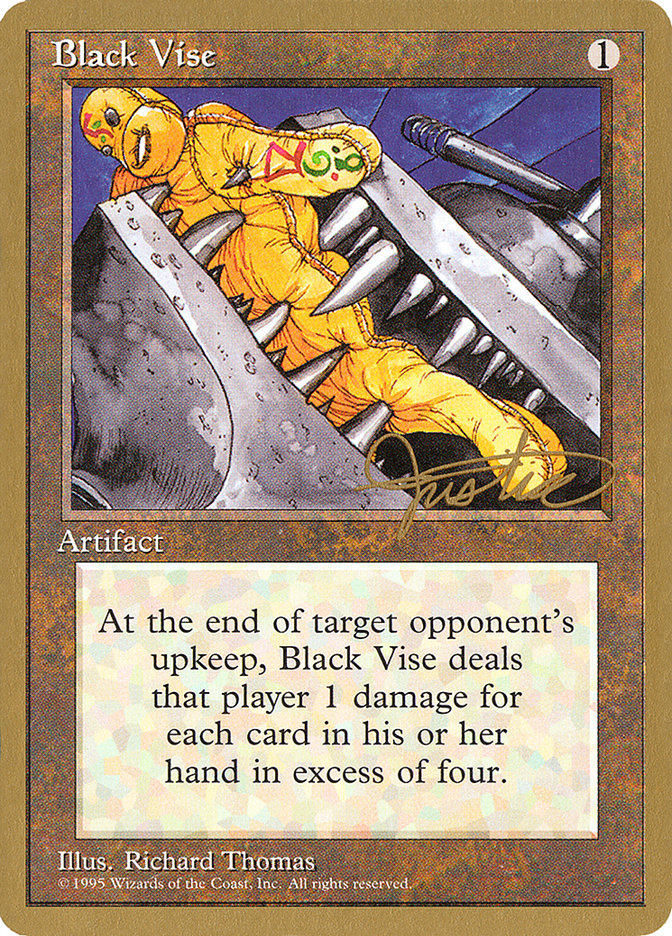 Black Vise (Mark Justice) [Pro Tour Collector Set] | Lots Moore NSW