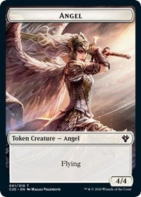 Angel // Elemental (010) Double-sided Token [Commander 2020 Tokens] | Lots Moore NSW