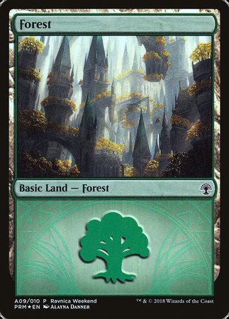 Forest - Selesnya (A09) [GRN Ravnica Weekend] | Lots Moore NSW