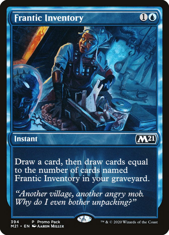 Frantic Inventory (Promo Pack) [Core Set 2021 Promos] | Lots Moore NSW