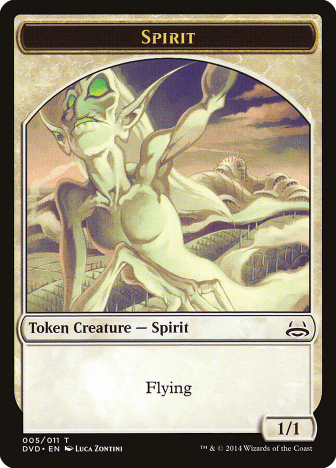 Spirit Token (Divine vs. Demonic) [Duel Decks Anthology Tokens] | Lots Moore NSW