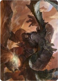 Moraug, Fury of Akoum Art Card [Zendikar Rising Art Series] | Lots Moore NSW