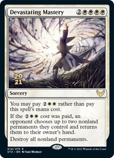 Devastating Mastery [Strixhaven: School of Mages Prerelease Promos] | Lots Moore NSW