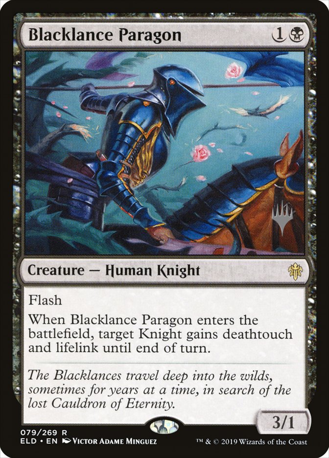 Blacklance Paragon (Promo Pack) [Throne of Eldraine Promos] | Lots Moore NSW