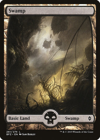 Swamp (261) - Full Art [Battle for Zendikar] | Lots Moore NSW