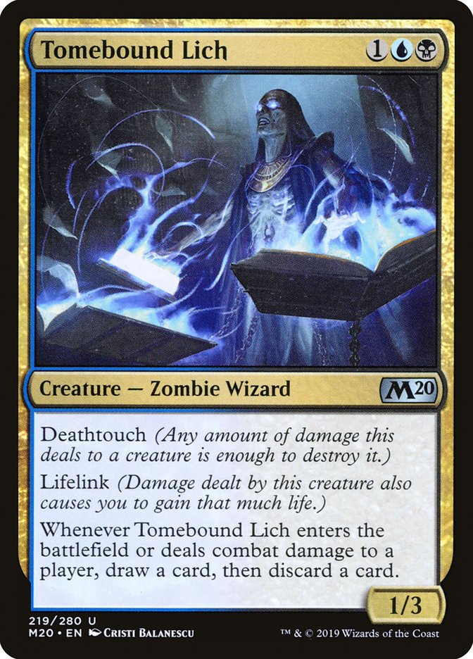 Tomebound Lich [Core Set 2020] | Lots Moore NSW