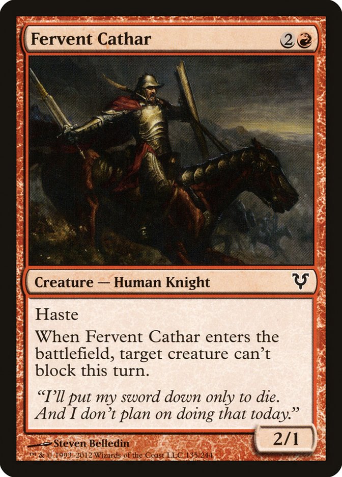 Fervent Cathar [Avacyn Restored] | Lots Moore NSW