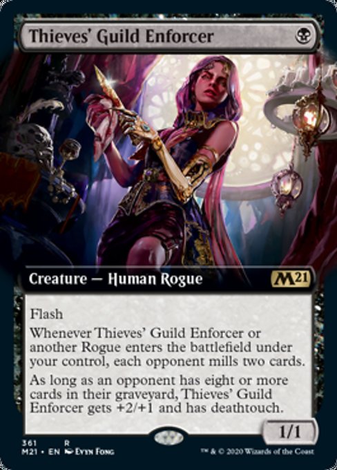 Thieves' Guild Enforcer (Extended Art) [Core Set 2021] | Lots Moore NSW