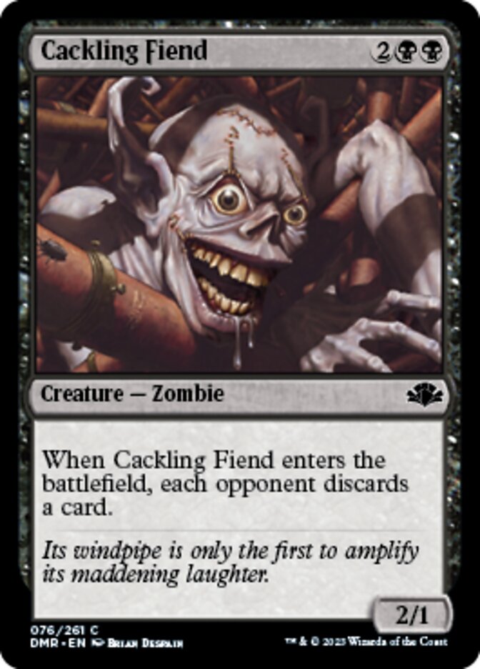 Cackling Fiend [Dominaria Remastered] | Lots Moore NSW