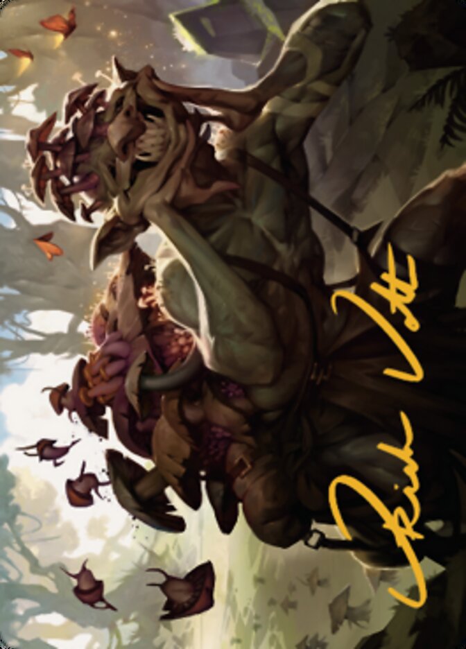 Sprouting Goblin Art Card (Gold-Stamped Signature) [Dominaria United Art Series] | Lots Moore NSW