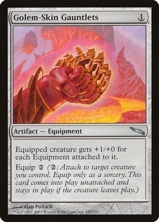 Golem-Skin Gauntlets [Mirrodin] | Lots Moore NSW