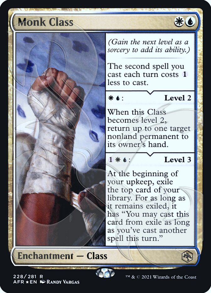 Monk Class (Ampersand Promo) [Dungeons & Dragons: Adventures in the Forgotten Realms Promos] | Lots Moore NSW