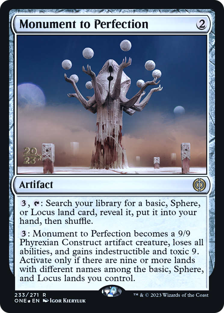 Monument to Perfection [Phyrexia: All Will Be One Prerelease Promos] | Lots Moore NSW