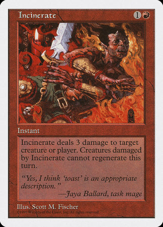 Incinerate [Fifth Edition] | Lots Moore NSW