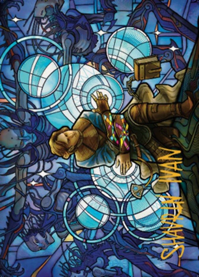 Raff, Weatherlight Stalwart Art Card (Gold-Stamped Signature) [Dominaria United Art Series] | Lots Moore NSW
