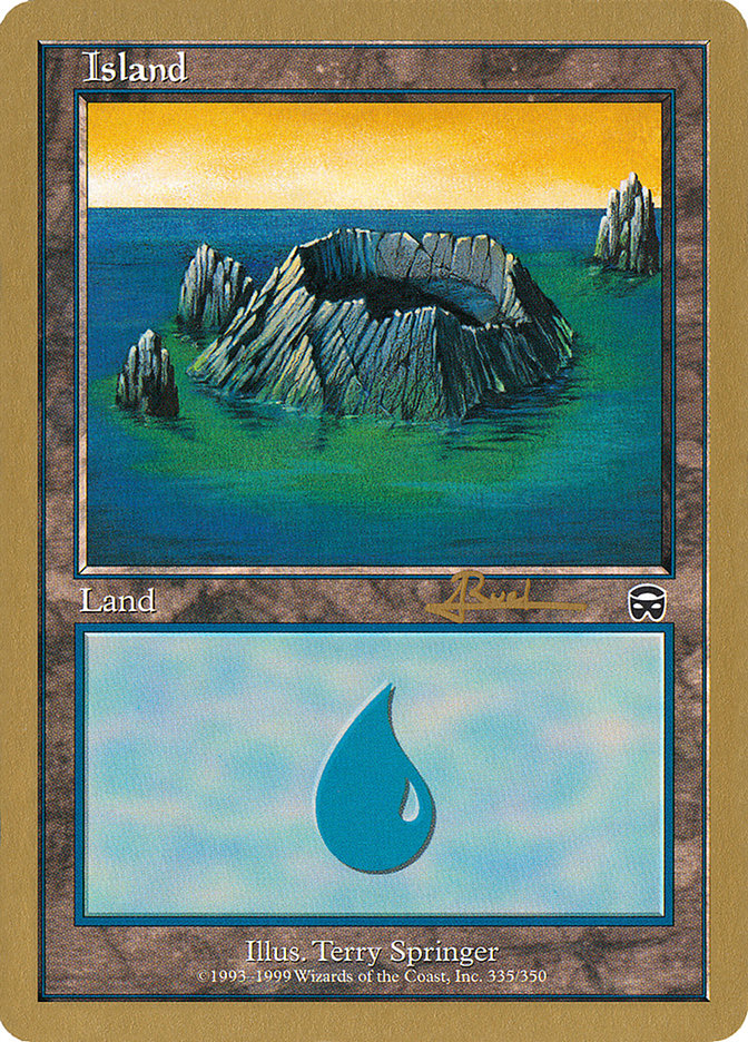 Island (335) (Antoine Ruel) [World Championship Decks 2001] | Lots Moore NSW