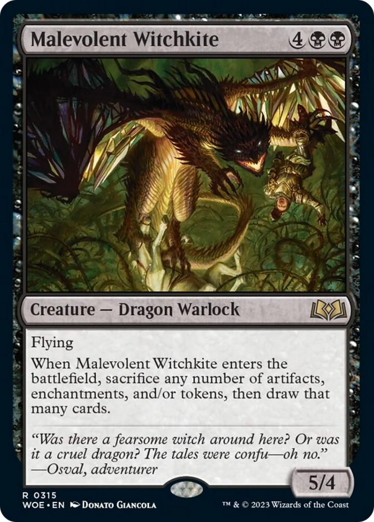 Malevolent Witchkite [Wilds of Eldraine] | Lots Moore NSW